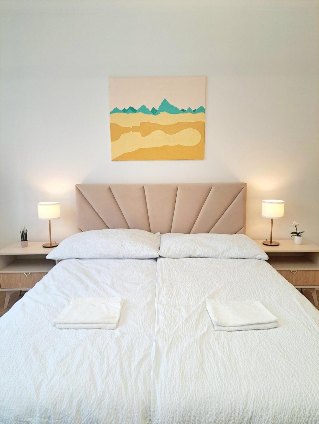 Beige Bed